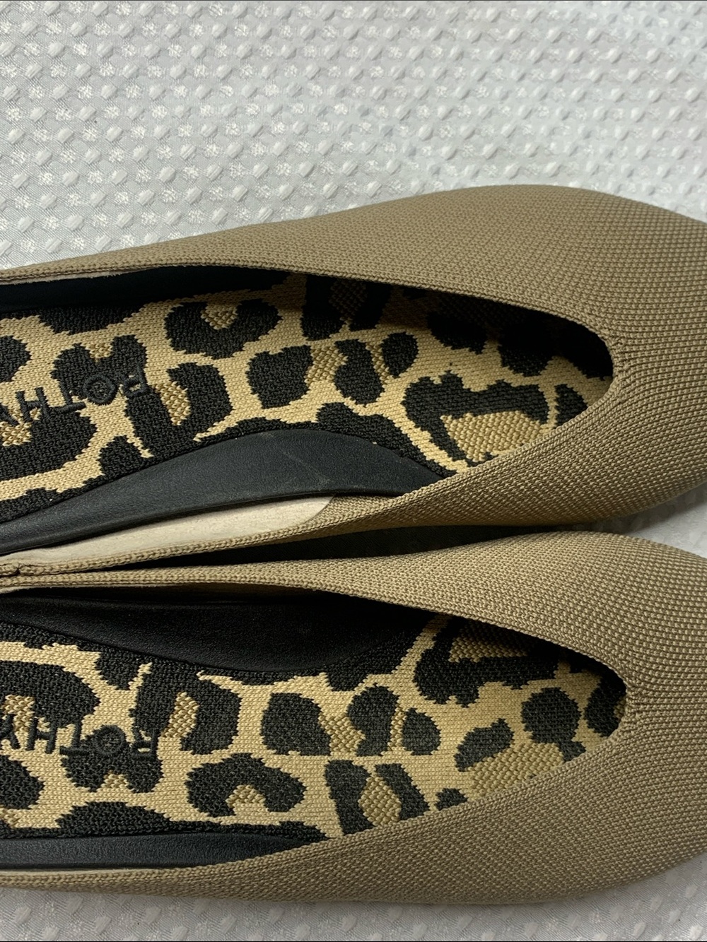 Rothy's Almond Demi Mules Portobello Knit Washable Slip On In Tan Size 10 - Picture 10 of 11
